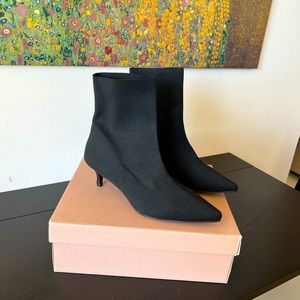 Anthropologie Black Heeled Bootie EU 41